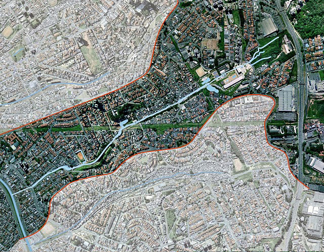 Planta mostra área de influência do Parque Linear do Córrego da Água Podre (Imagem: SVMA)